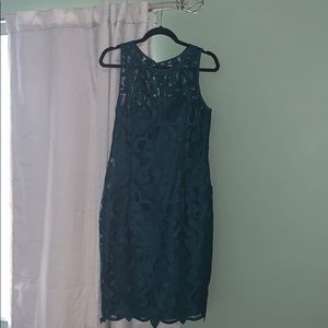Adrianna Papell turquoise formal dress, US 10.